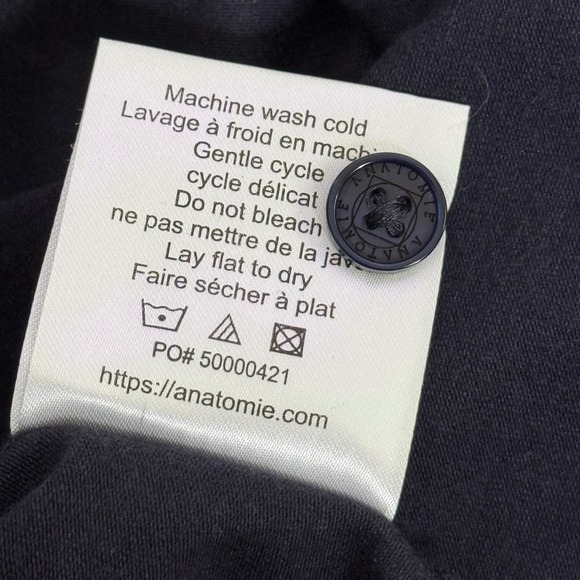 Anatomie Button Front Sleeveless‎ Dress Size L Blue Travel Resort Wear Casual - Picture 7 of 8